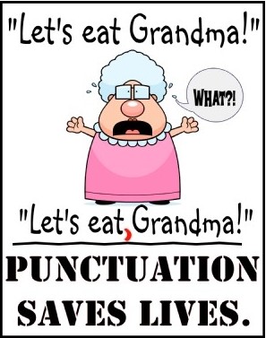 Punctuation saves lives